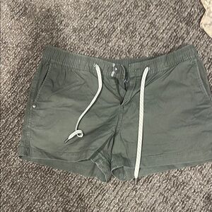 Vuori Green Athletic Shorts with Lightweight Design